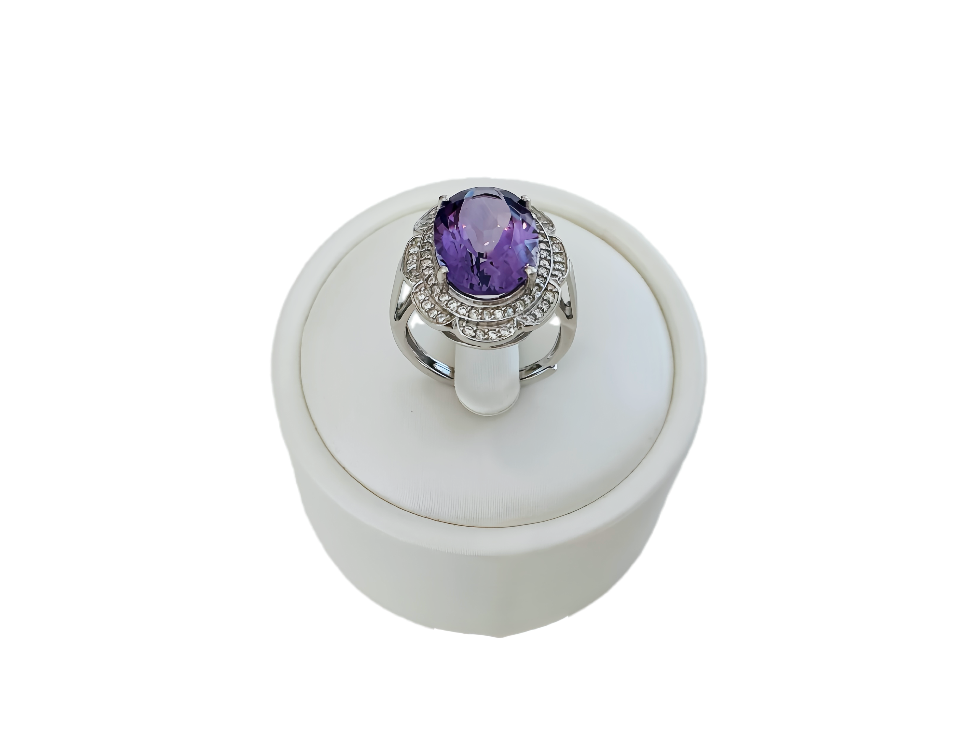 Wisdom Ring, Natural Crystal 4.5ct, S925 Sterling Silver, Adjustable Size