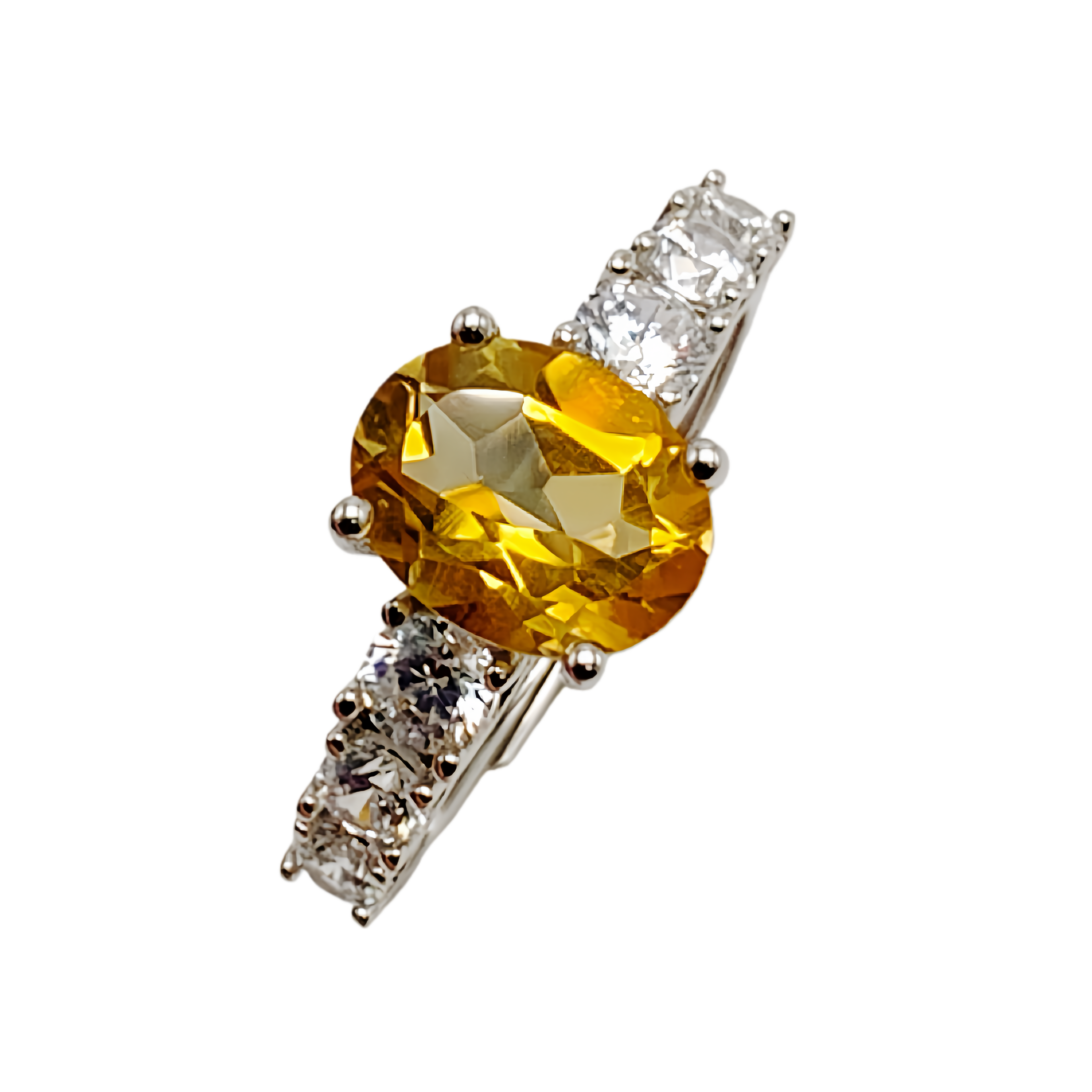 Darling Ring, Natural Crystal 1.8ct, S925 Sterling Silver, Adjustable Size