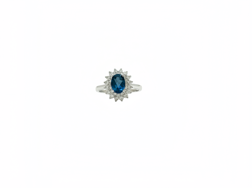 Timeless Elegance Ring, Natural Gemstone 1.0ct, S925 Sterling Silver, Adjustable Size
