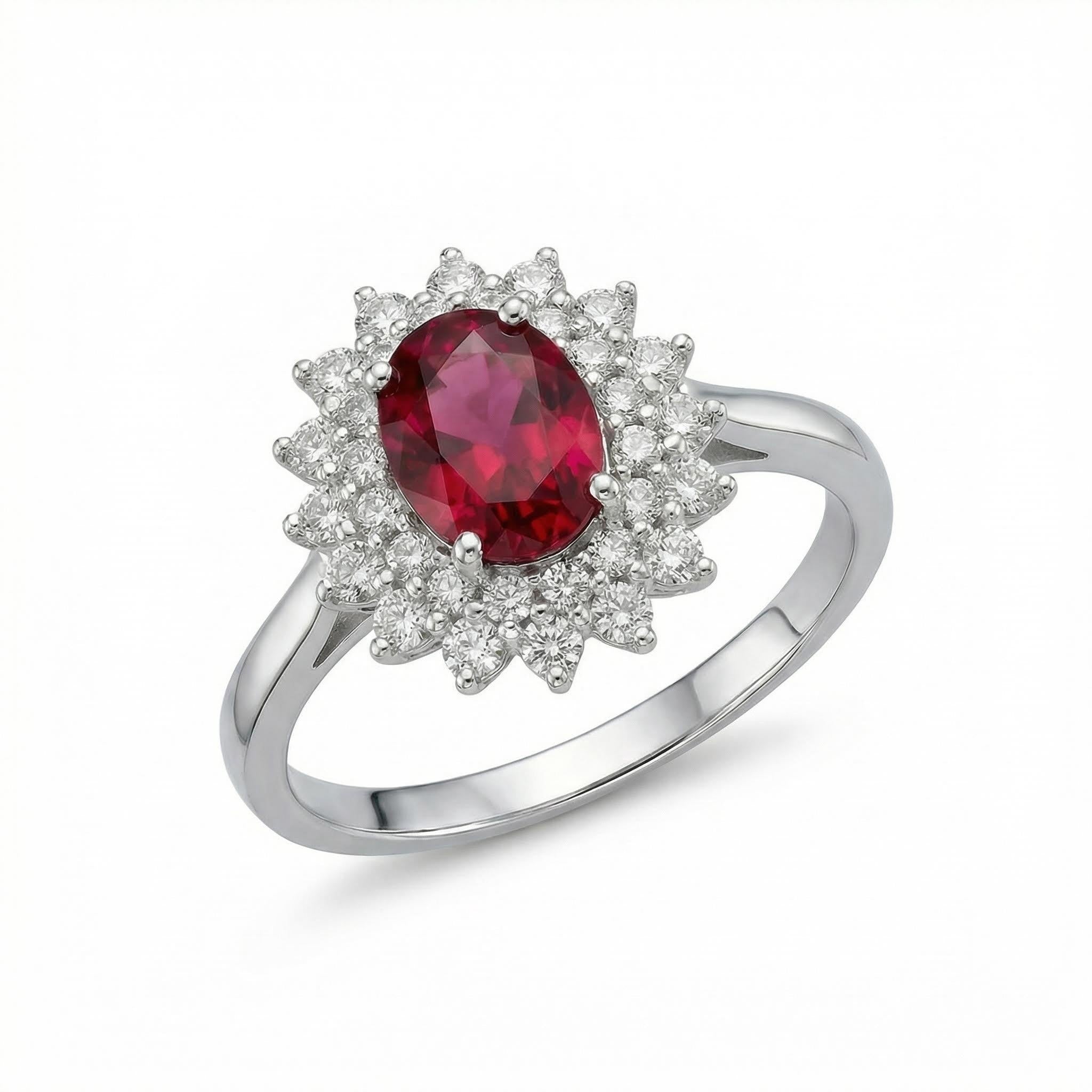 Timeless Elegance Ring, Natural Gemstone 1.0ct, S925 Sterling Silver, Adjustable Size